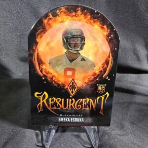 2025 Panini Phoenix Case hit Resurgent Snow Globe Emeka Egbuka RC